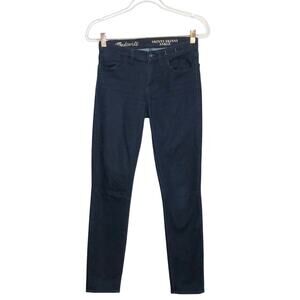 Madewell Womens Size 27 Skinny Skinny Ankle Jeans Dark Wash Cotton Stretch Pants